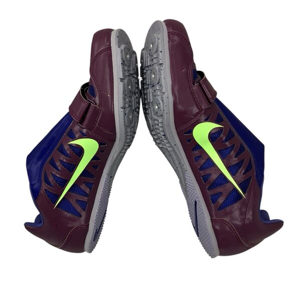 Nike Long Jump Shoes Spikes Mens 9 Purple Zoom LJ 4 Track Field‎ New 415339-602 main image 9